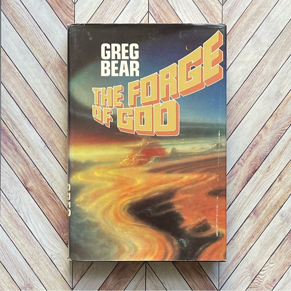 Vintage Other - 1987 Vintage Hardcover Book The Forge of God Greg Bear Book Club Edition Novel